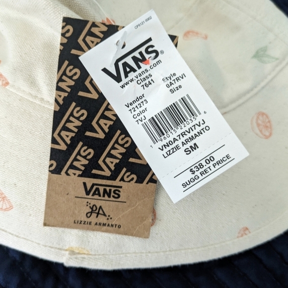 VANS Lizzie Armanto Bucket Hat Allover Citrus Print Adult  Small Medium 0224 - Picture 8 of 9